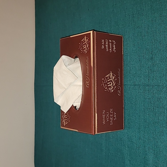 Vegan leather tissue box. - Picture 11 of 11